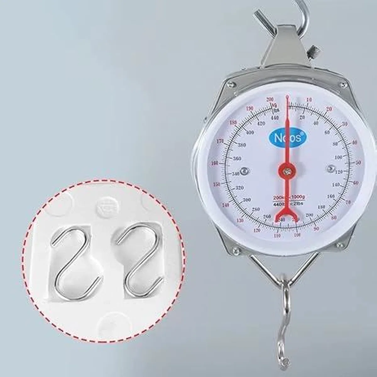 100 Kg Kapasiteli Askılı Terazi - Dayanıklı, Net Kadranlı, Çift Ölçü Birimli, Endüstriyel Ve Dış Mekan Uyumlu görsel 3