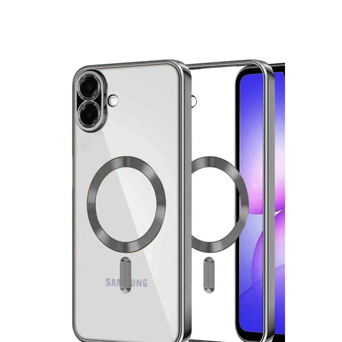 Samsung Galaxy A07 4g Kross Magneticsafe Kapak - Titan Gri görsel 2