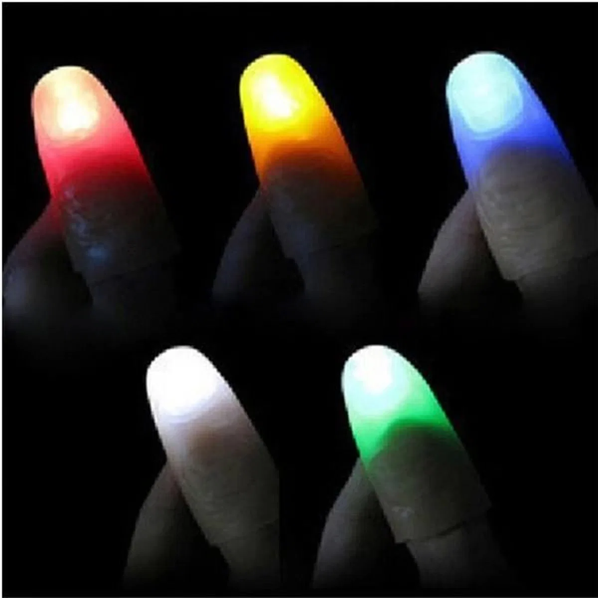 Led Işıklı Renkli Sihirli Parmak Işıklı Parmak Şaka Parmak 1 Adet görsel 3