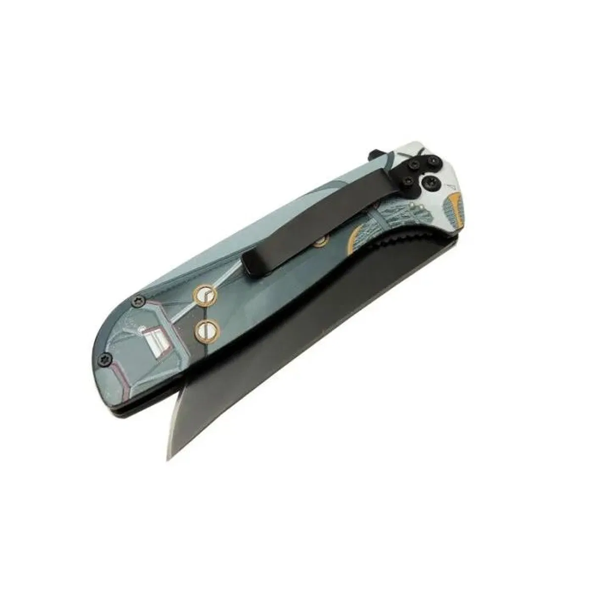 Hançer Çakı 22 Cm Yarı Otomatik, Kemerlikli görsel 2