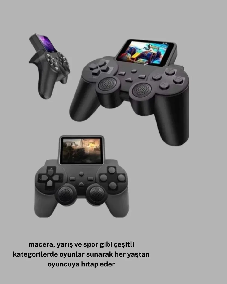 520 Oyunlu Atari S10 El Konsolu – Retro Tasarım, Şarjlı ve Taşınabilir Oyun Deneyimi görsel 4