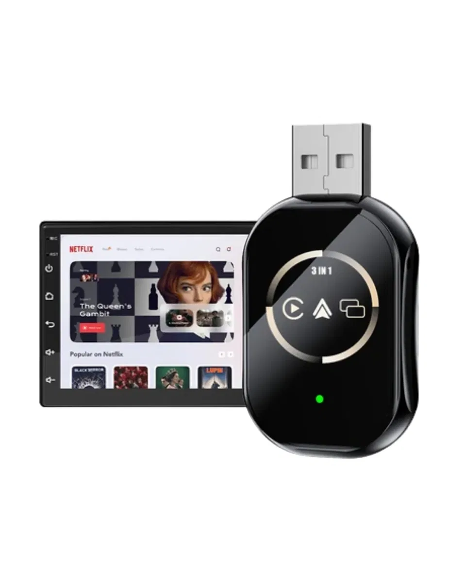 Araç İçi Kablosuz CarPlay Android Auto AirPlay Adaptörü görsel 3