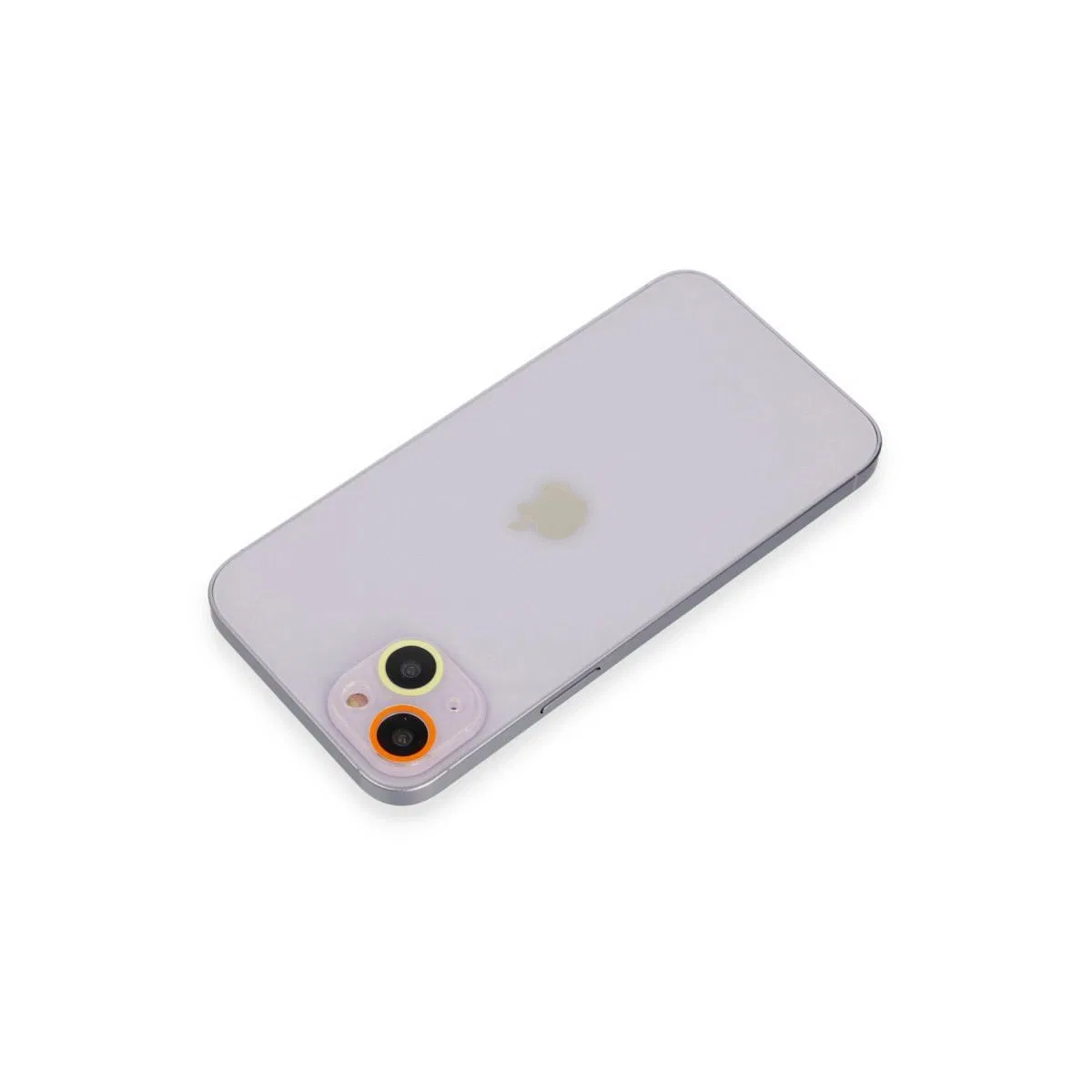 Apple İphone 13 Mini Renkli Kamera Lens Koruma Cam - Sarı-turuncu görsel 2