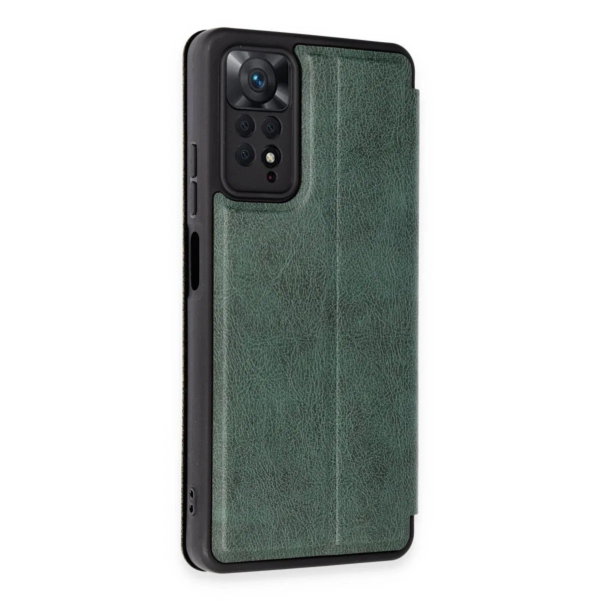 Xiaomi Redmi Note 12 Pro 4g Kılıf Flip Cover - Koyu Yeşil görsel 2