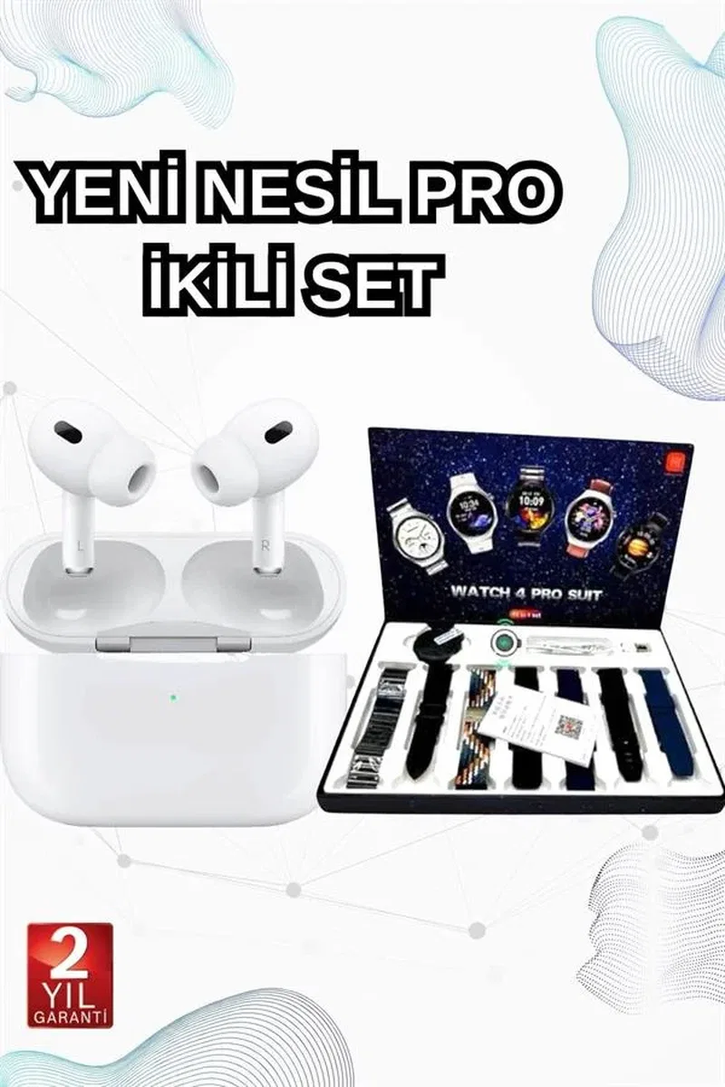2025 Model Akıllı Saat ve Yeni Nesil Pro Bluetooth Kulaklık ANC Özelliği görsel 2