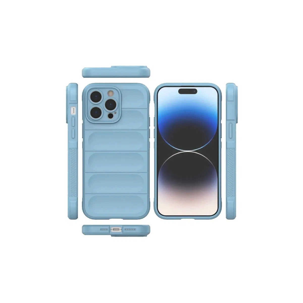 Apple İphone 15 Pro Kılıf Optimum Silikon - Sky Blue görsel 2