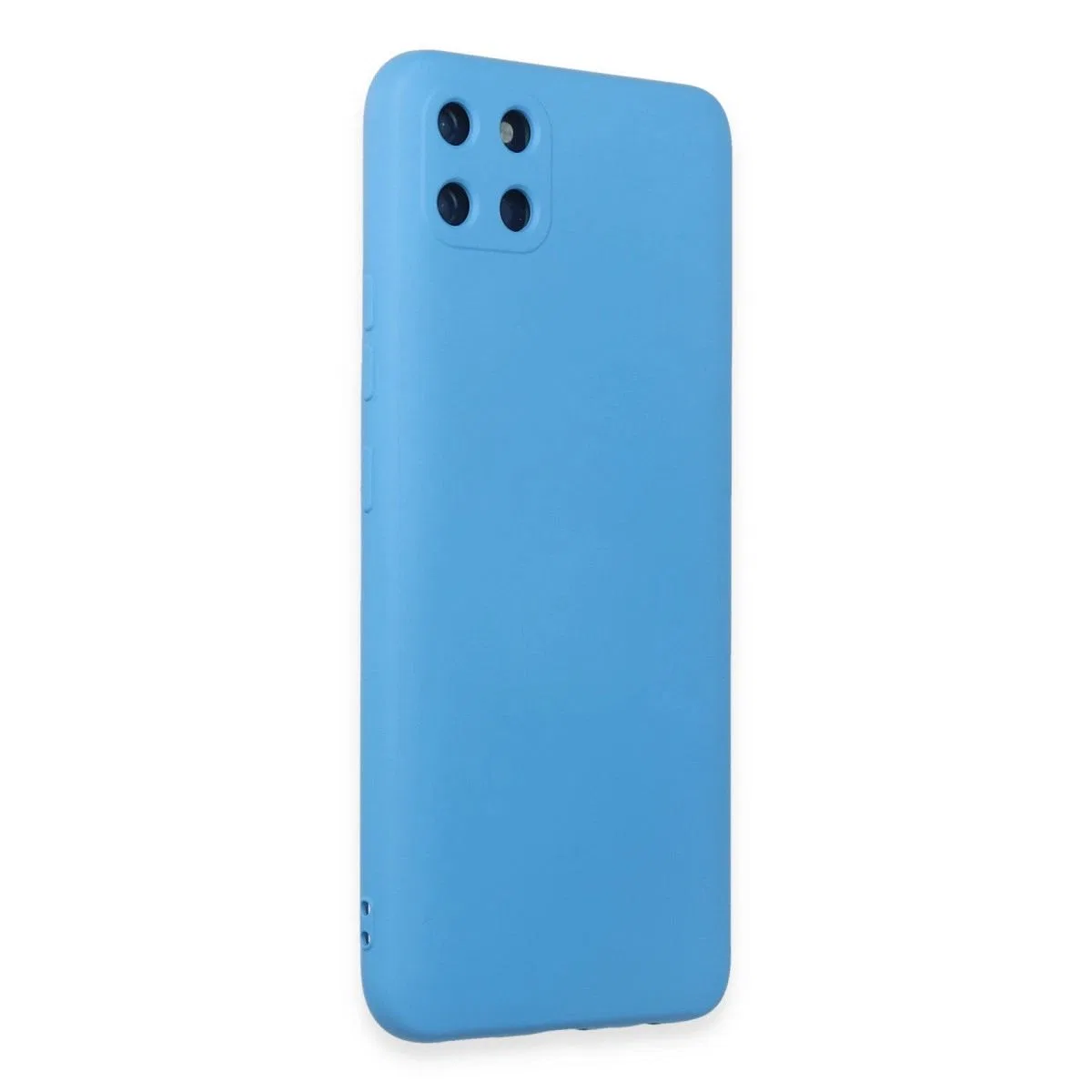 Realme C11 Kılıf Nano İçi Kadife Silikon - Mavi görsel 2