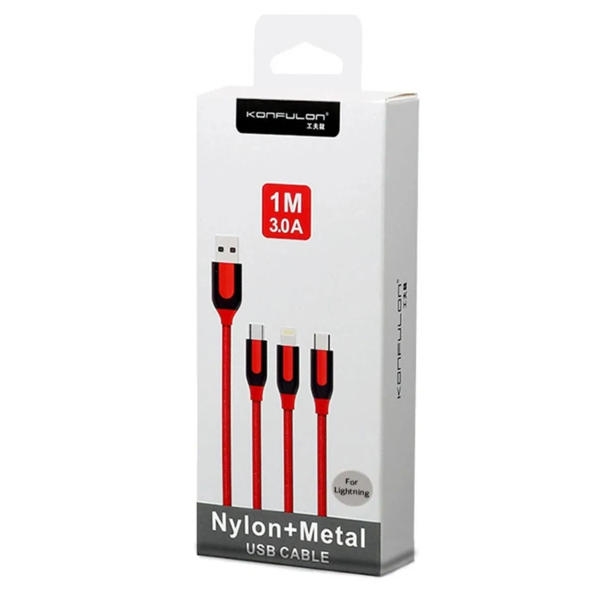 S51 Lightning Kablo İphone Uyumlu 1m 3a - Siyah görsel 2
