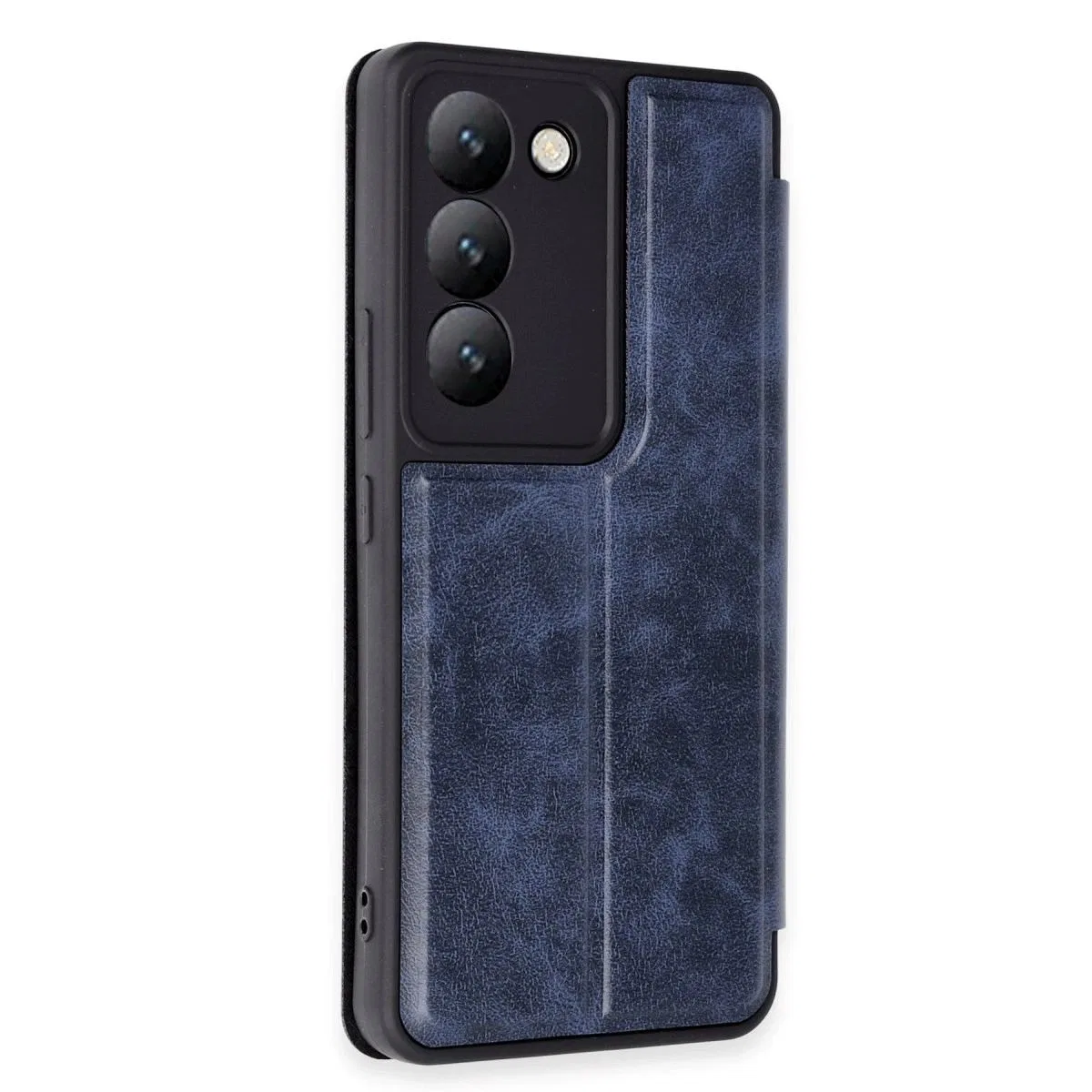 Vivo V30 Lite 4g Kılıf Flip Cover - Lacivert görsel 2