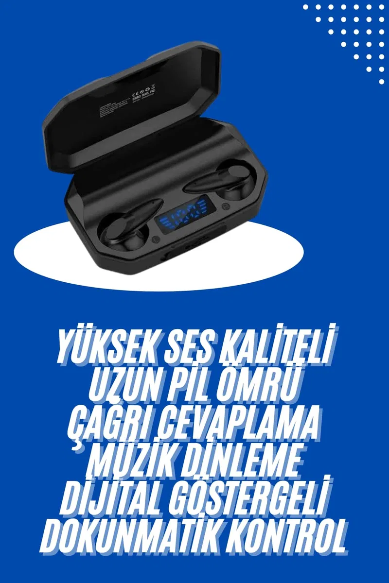Kulaklık Bluetooth 5. 2 Kablosuz Kulakiçi Rgb Işıklı Çift Mikrofonlu Yeni Nesil görsel 2