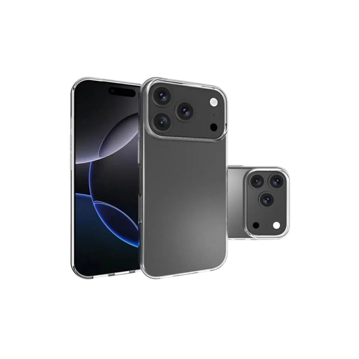 Apple İphone 17 Pro Lüx Şeffaf Silikon - Şeffaf görsel 3