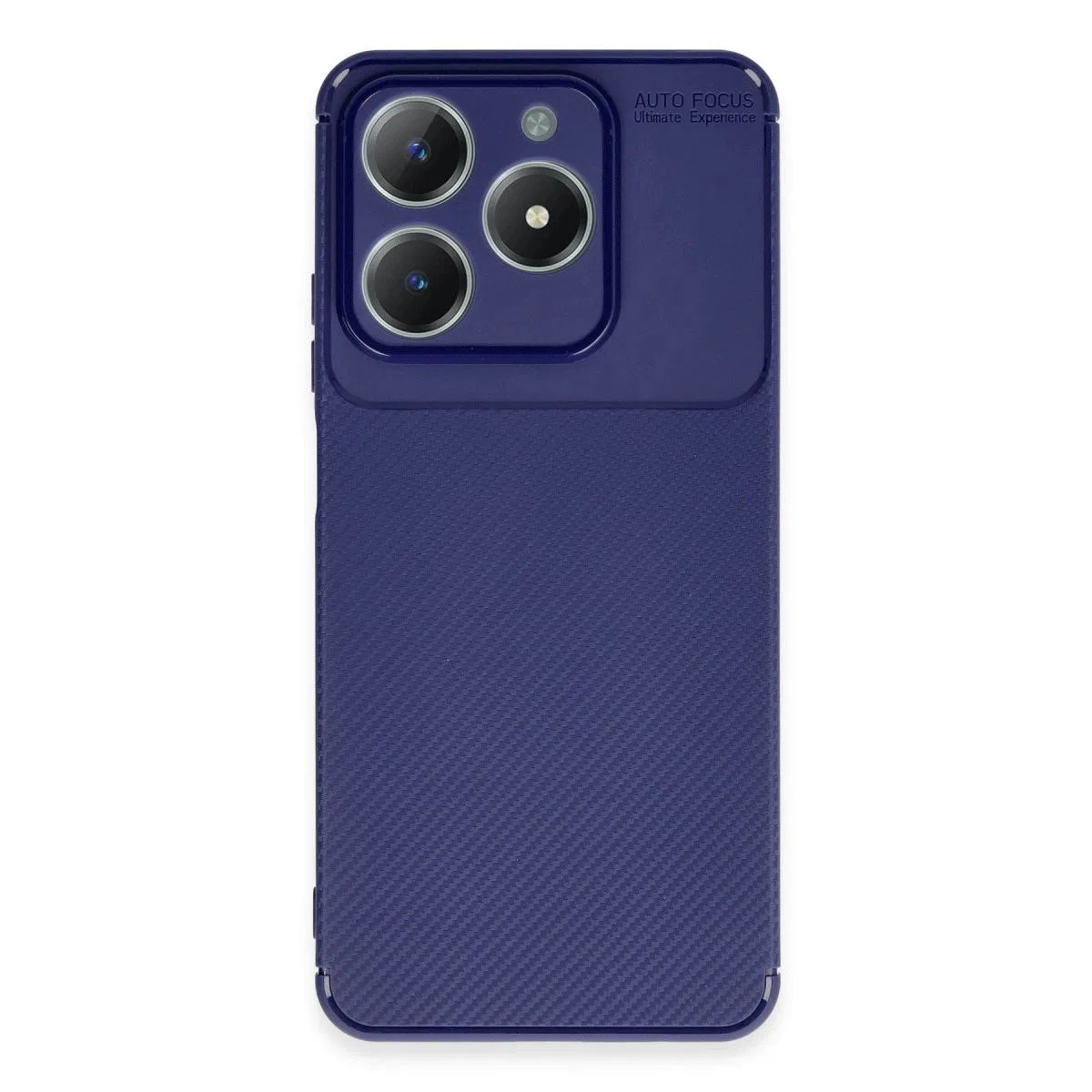 Realme C61 Kılıf Auto Focus Karbon Kapak - Lacivert görsel 4