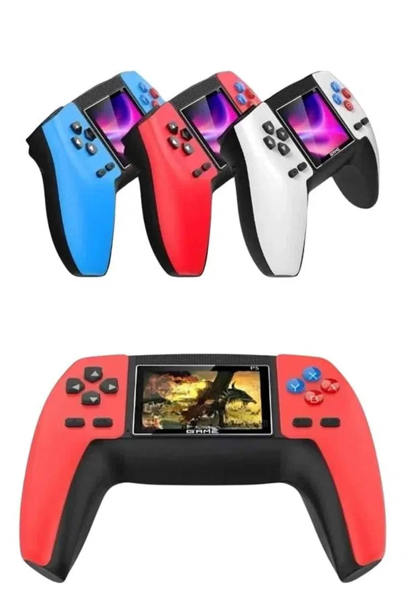 Retro Konsol P5 Uyumlu Taşınabilir 520 Oyunlu Kablosuz Game Stick görsel 4