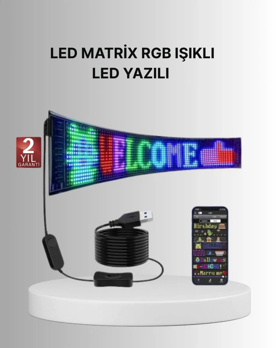 Gece Kullanıma Uygun Pixel Rgb Led Panel Es Atmosfer Işığı