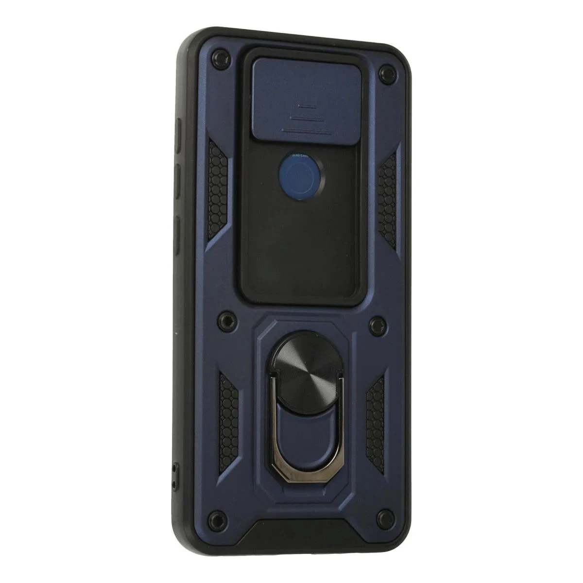Xiaomi Redmi Note 9 Kılıf Pars Lens Yüzüklü Silikon - Lacivert görsel 3