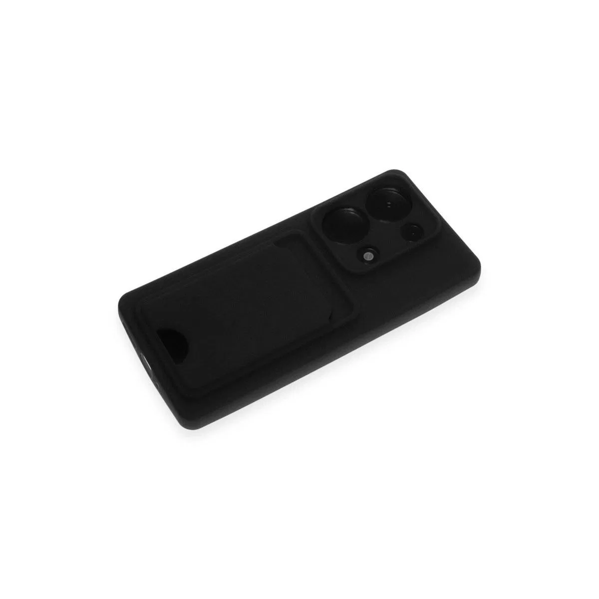 Xiaomi Redmi Note 13 Pro 4g Kılıf Kelvin Kartvizitli Silikon - Siyah görsel 4