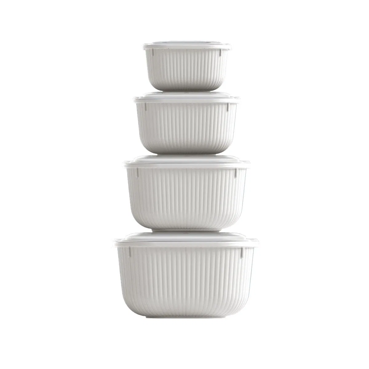 Sızdırmaz Saklama Kabı Seti (600/1100/1800/3000 ml) Kare görsel 5