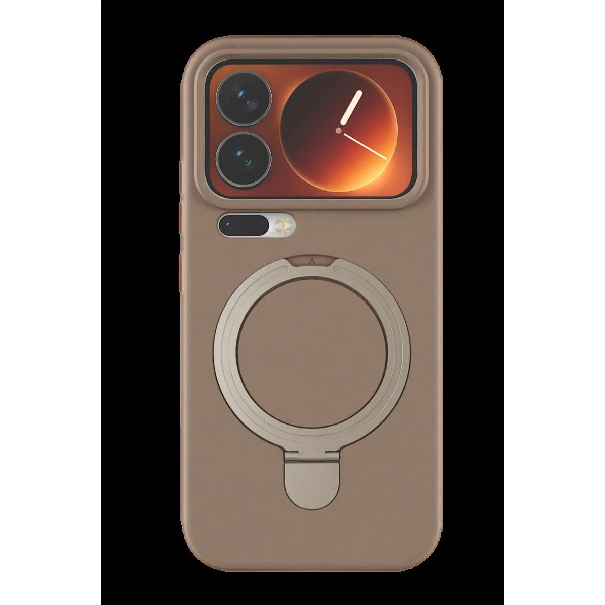 Xiaomi Mi 17 Pro Regal Magsafe Standlı Kapak - Çöl Titanyum görsel 3