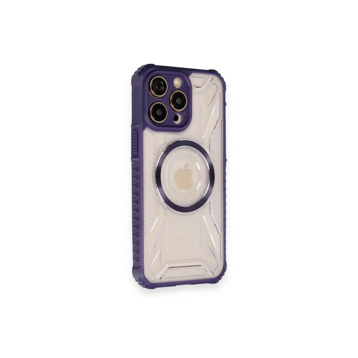 Apple İphone 12 Pro Kılıf Prag Magneticsafe Kapak - Derin Mor görsel 2