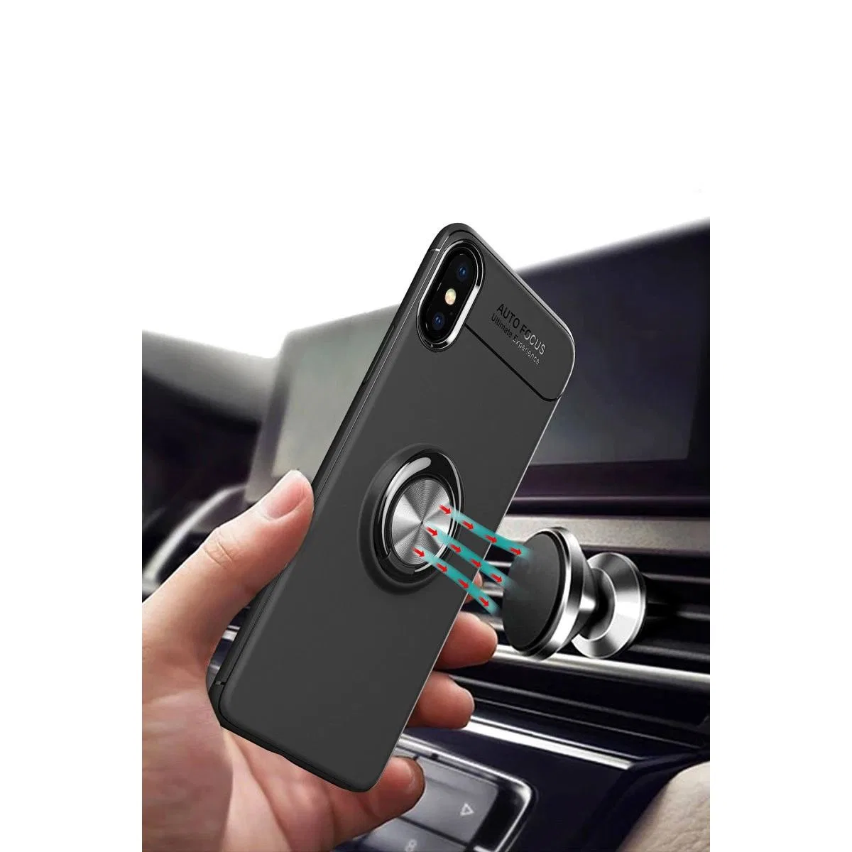 Apple İphone Xs Max Kılıf Range Yüzüklü Silikon - Mavi görsel 6