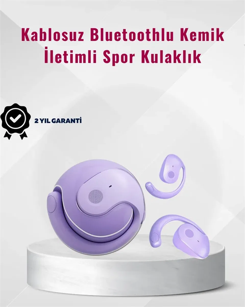 Bluetooth 5. 3 Teknolojili Kablosuz Kemik İletimli Spor Kulaklık görsel 2