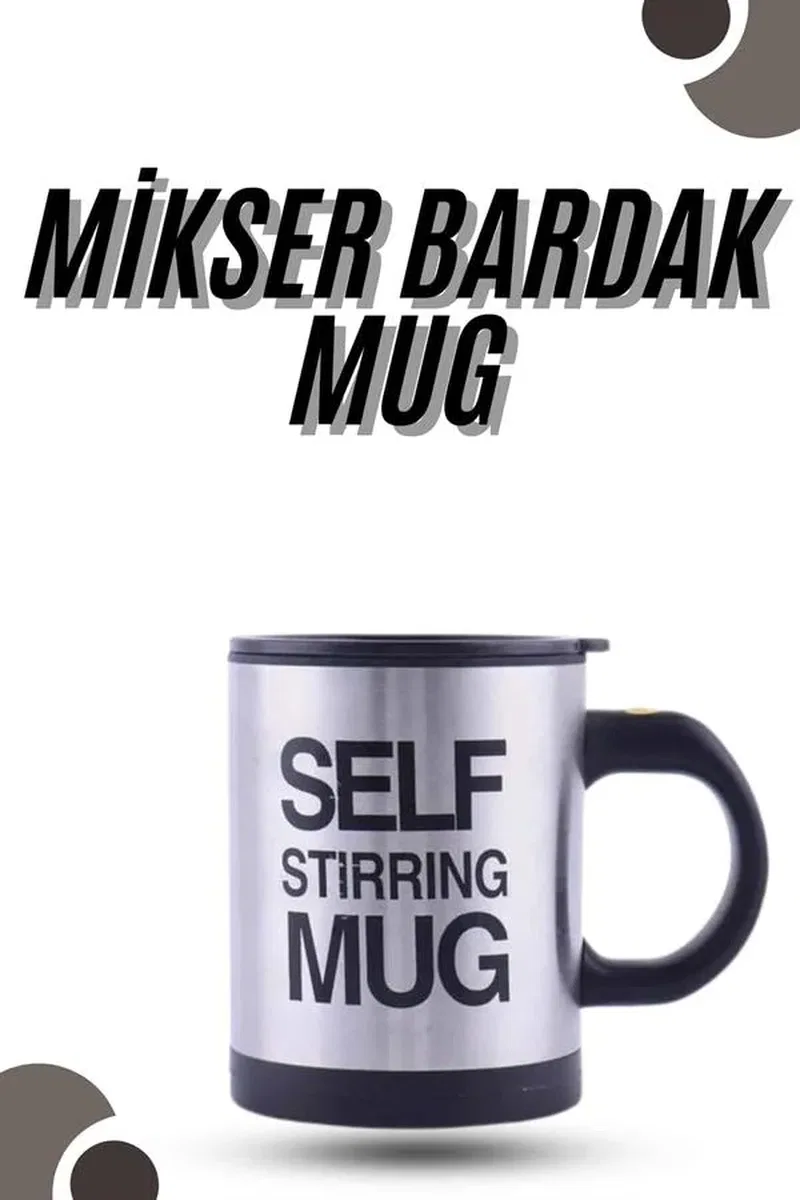 Karıştırıcı Özellikli Mikser Kupa Bardak Kompakt Taşınabilir Mug görsel 2
