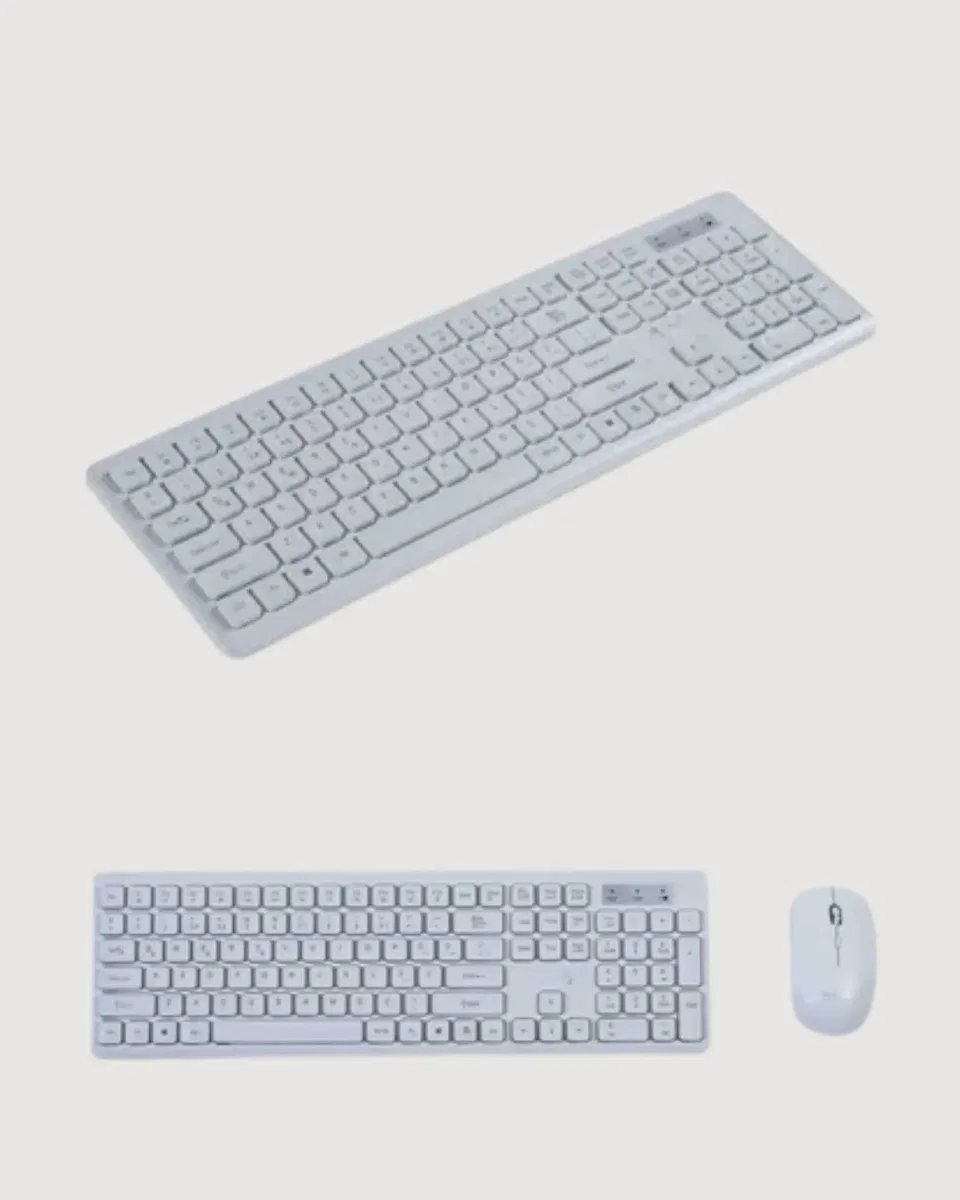 Kablosuz Klavye ve Mouse Seti - Ergonomik Tasarım, Sessiz Kullanım, Geniş Uyumluluk görsel 2