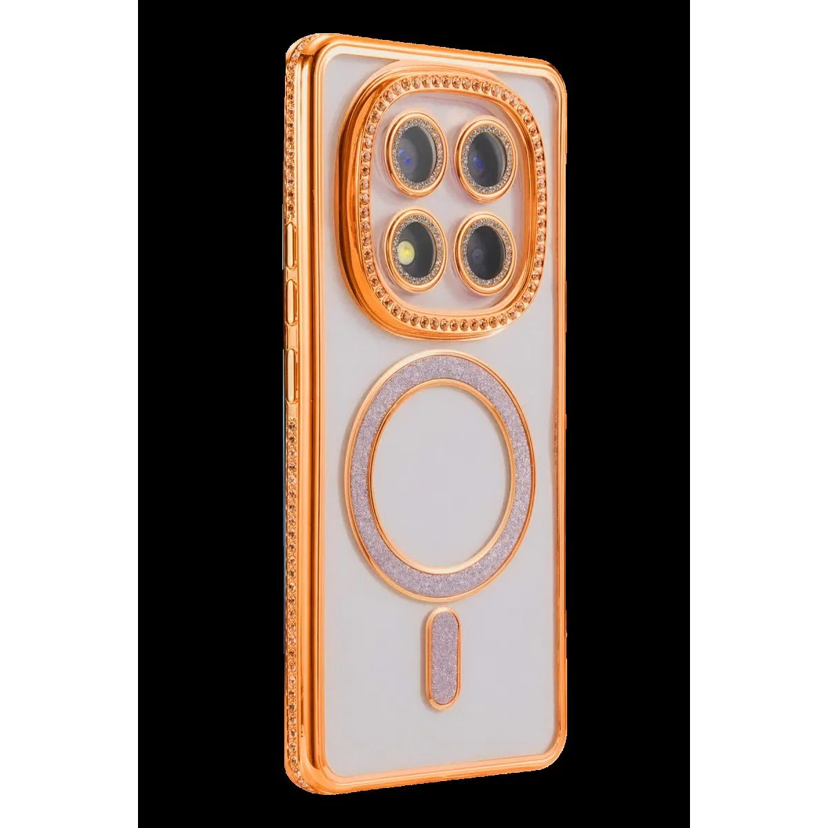 Xiaomi Redmi Note 15 Pro Plus 5g Joke Simli Magneticsafe Kılıf - Turuncu görsel 3