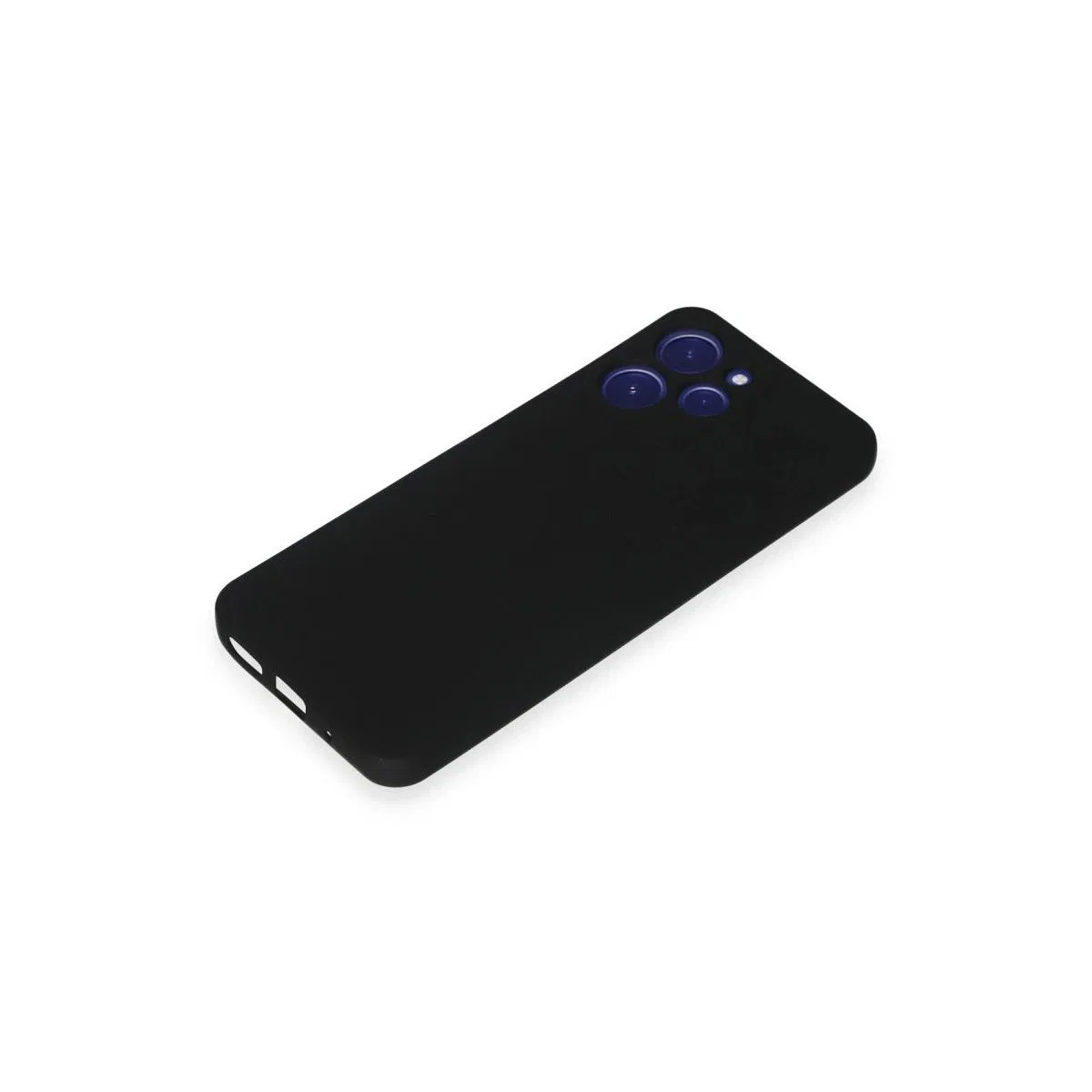 Xiaomi Redmi 12 Kılıf Nano İçi Kadife Silikon - Siyah görsel 4