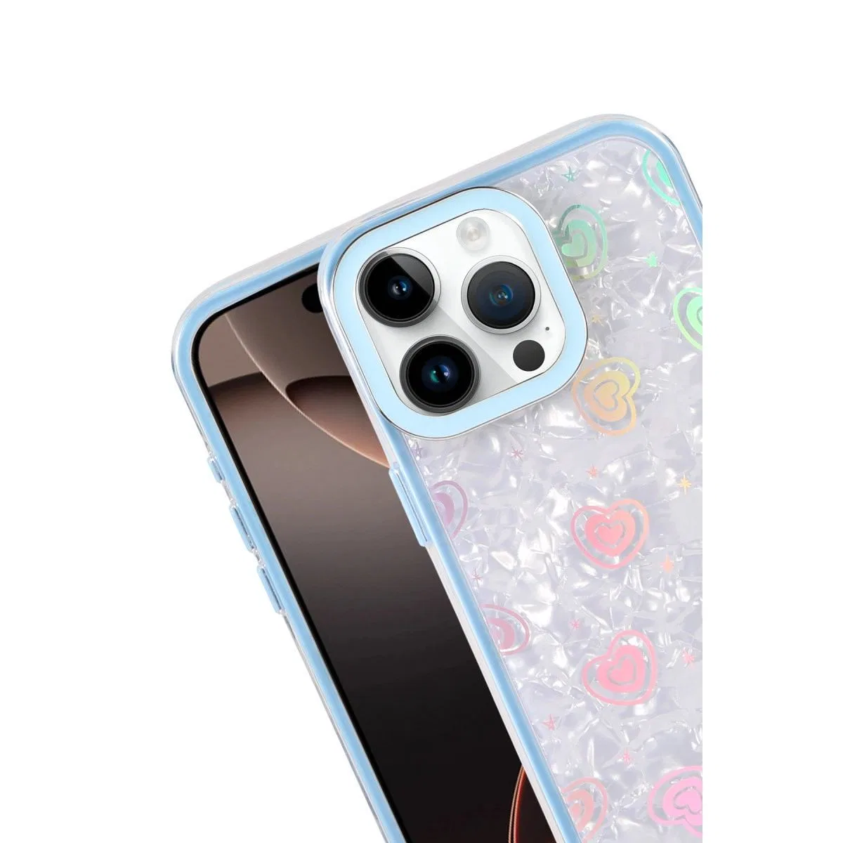 Apple İphone 15 Pro Lumi Desenli Kapak - Mavi görsel 2