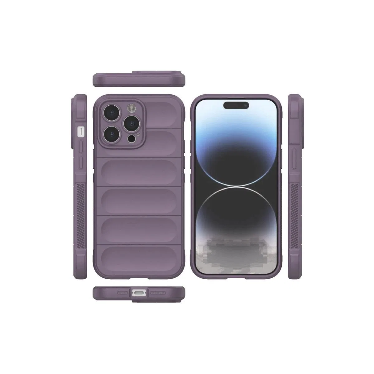 Apple İphone 14 Pro Kılıf Optimum Silikon - Mor görsel 3