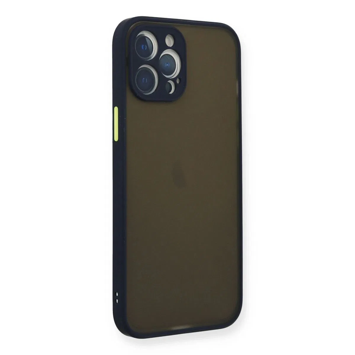 Apple İphone 12 Pro Kılıf Montreal Silikon Kapak - Lacivert görsel 2