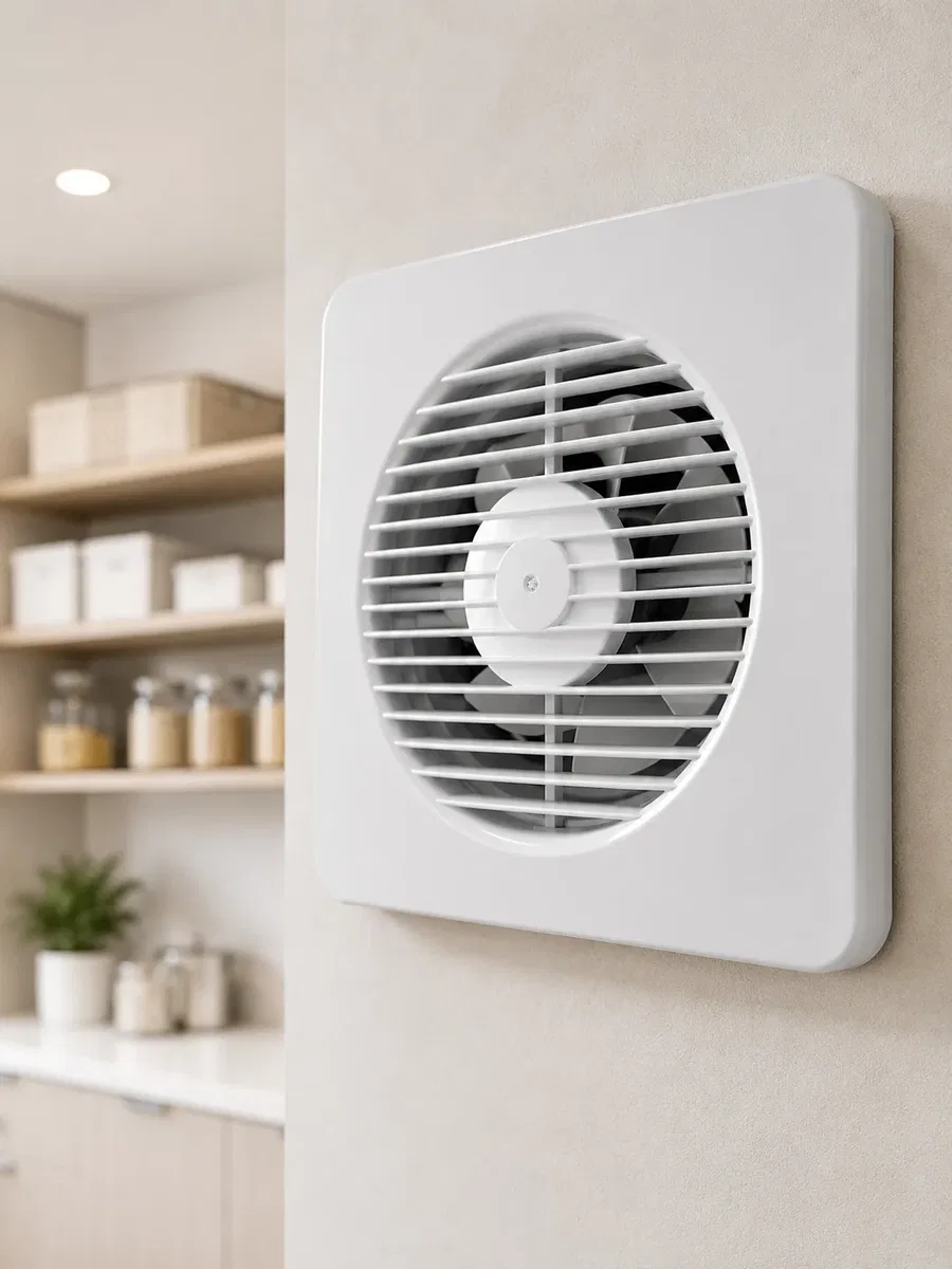 150 mm Dekoratif Aspiratör 20, 8 x 20, 8 cm 20 W 320 m³/h Duvar ve Tavan Tipi Havalandırma Fanı görsel 2