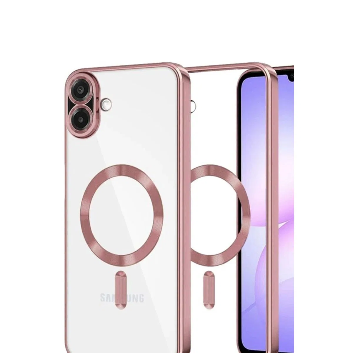 Samsung Galaxy A07 4g Kross Magneticsafe Kapak - Rose görsel 2