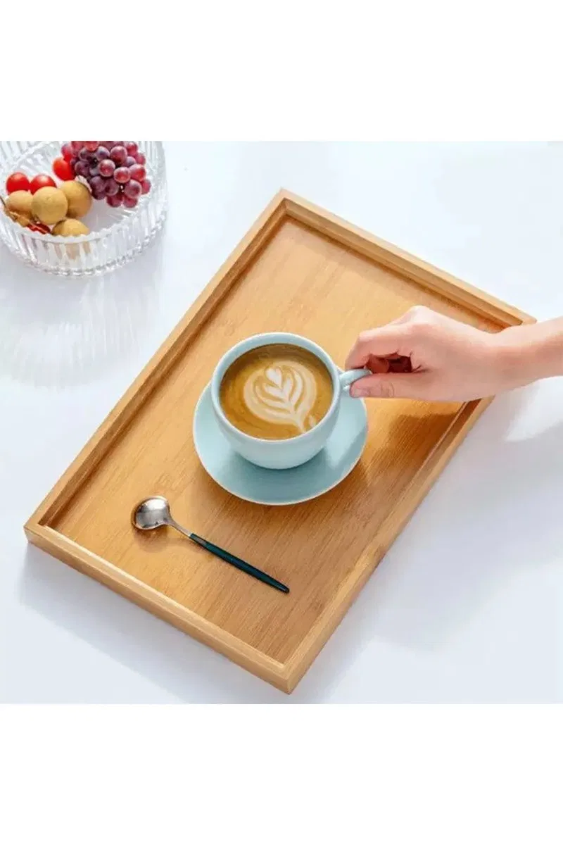 Bambu Çok Amaçlı Düzenleyici Sunum Tepsisi (33 Cm X 22 Cm) Royaleks-81287 görsel 3