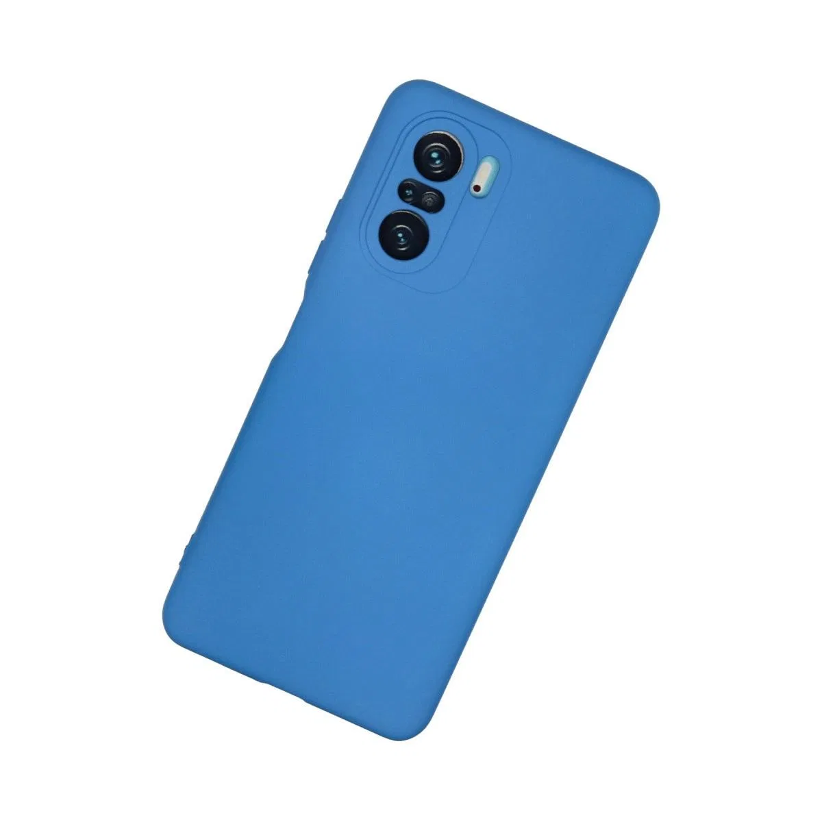 Xiaomi Poco F3 Kılıf Nano İçi Kadife Silikon - Mavi görsel 2