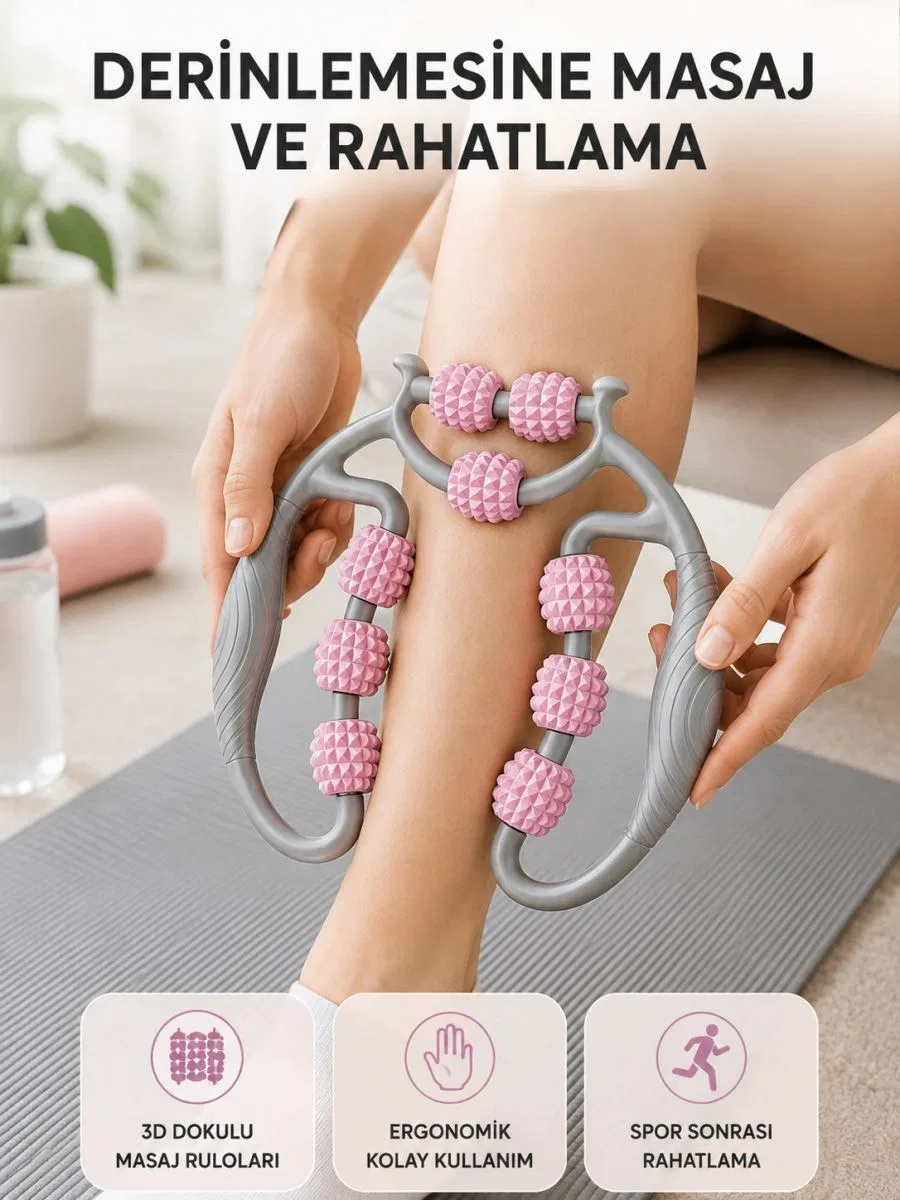 Taşınabilir 3d Masaj Rulosu – Kas Rahatlatıcı Ve Yağ Azaltıcı Masaj Cihazı