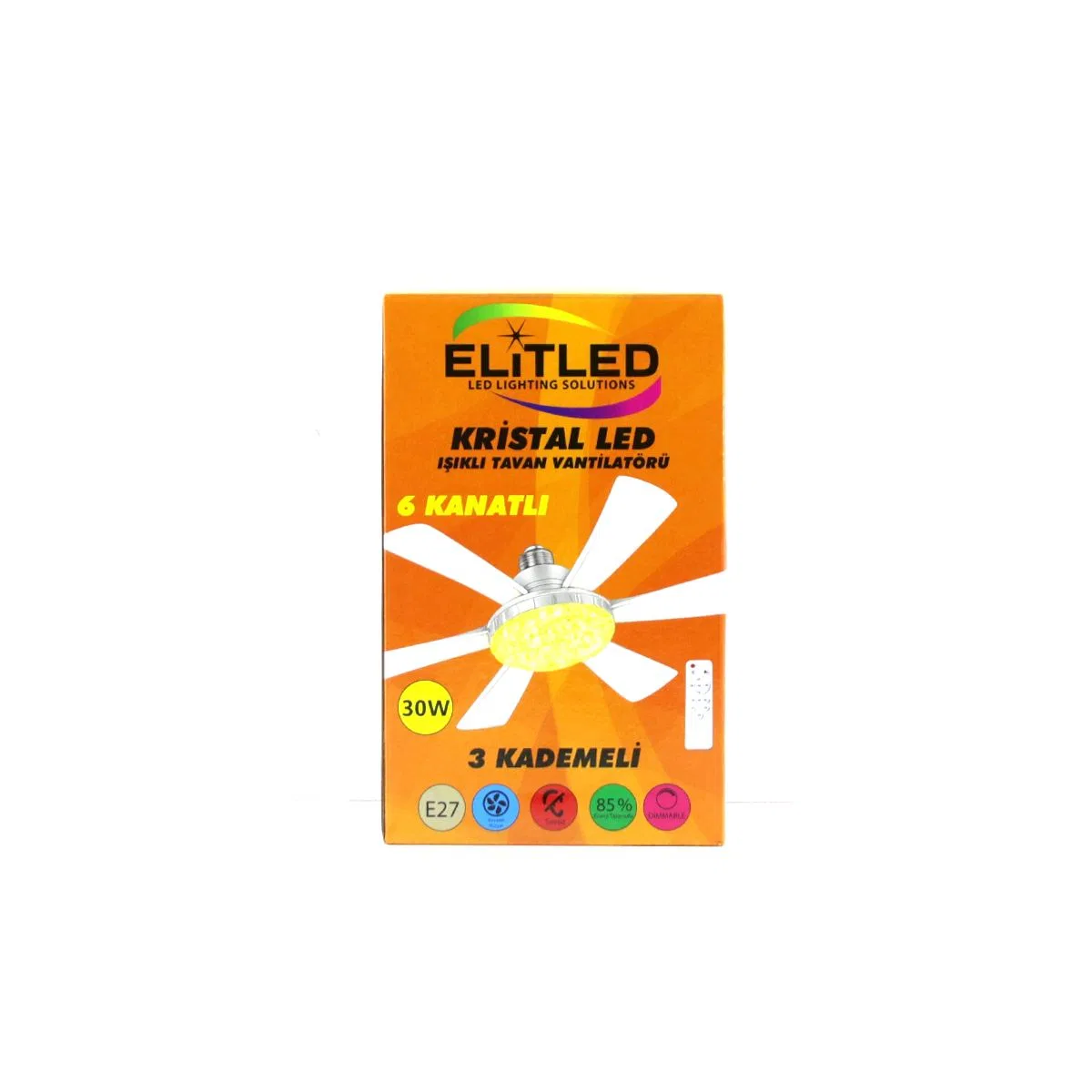Kumandalı 2in1 LED Tavan Vantilatörlü Avize görsel 5