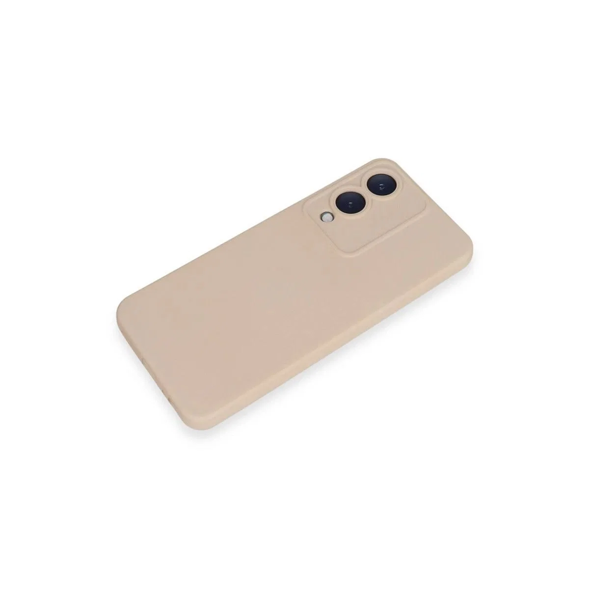 Vivo Y17s Kılıf Nano İçi Kadife Silikon - Pudra görsel 4
