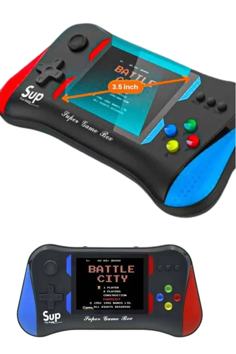 3. 5 İnç 500'ü 1 Arada Klasik Oyun Konsolu Nostalji Oyunlu Atari görsel 3
