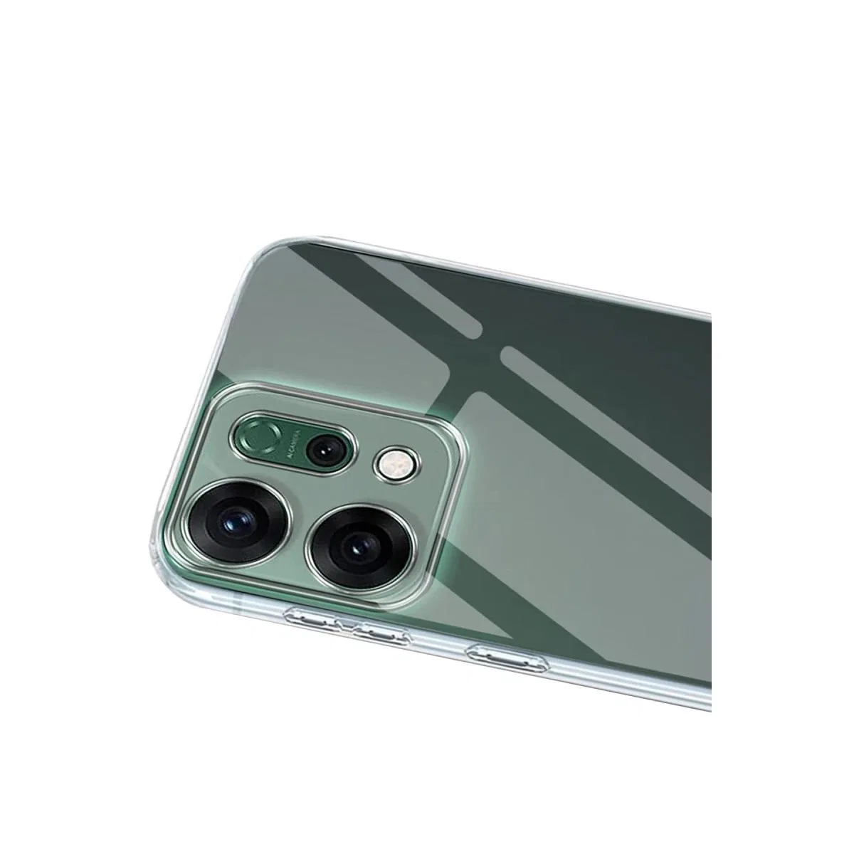 Oppo Reno 14 Kılıf Lüx Şeffaf Silikon - Şeffaf görsel 2