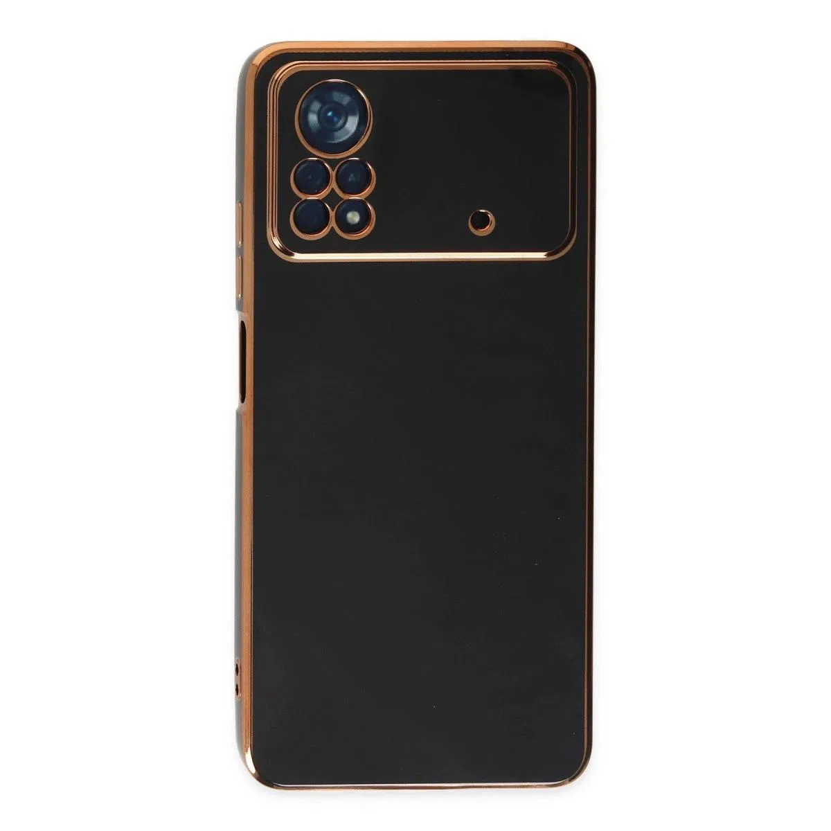 Xiaomi Poco X4 Pro 5g Kılıf Volet Silikon - Siyah görsel 2