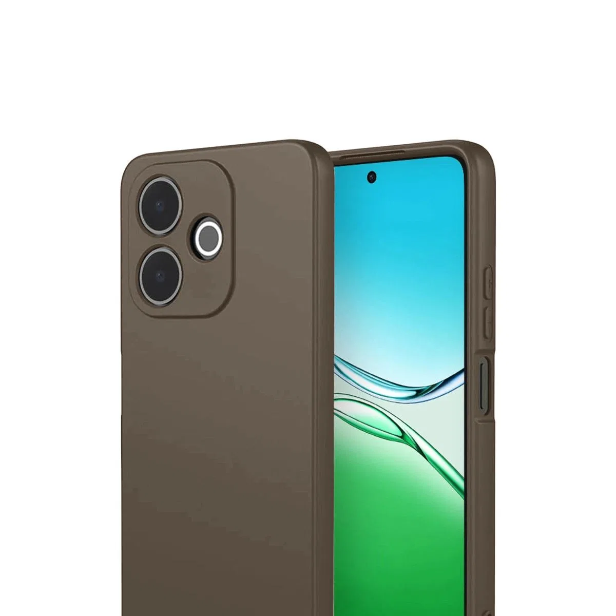 Oppo A5 Pro 4g First Silikon - Kahverengi görsel 2