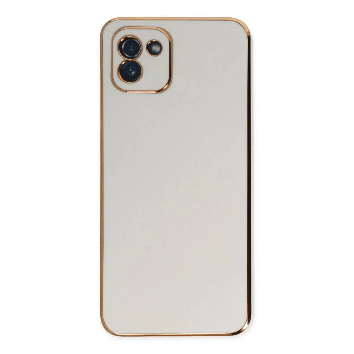 Samsung Galaxy A03 Kılıf Volet Silikon - Beyaz görsel 2