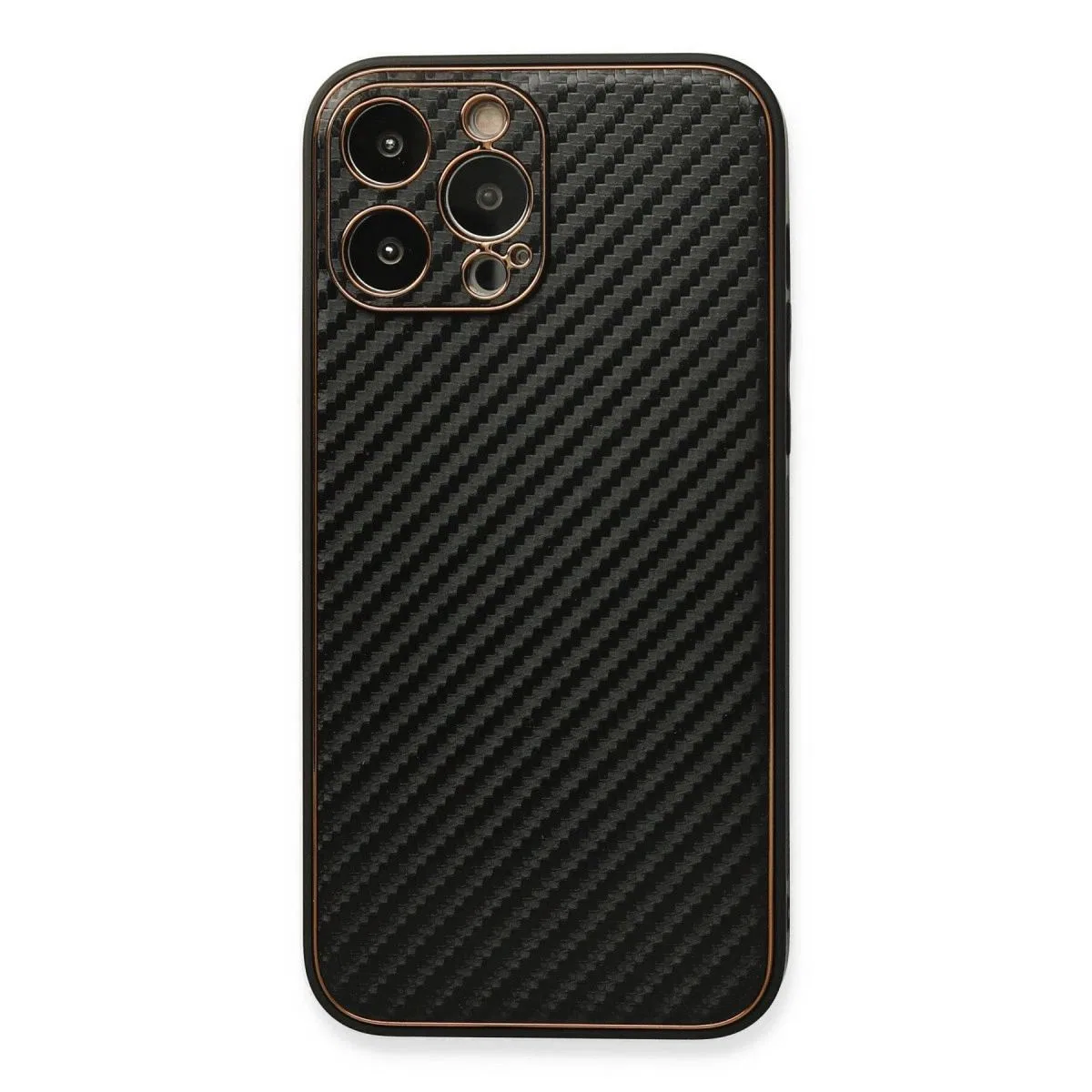 Apple İphone 13 Pro Kılıf Coco Karbon Silikon - Siyah