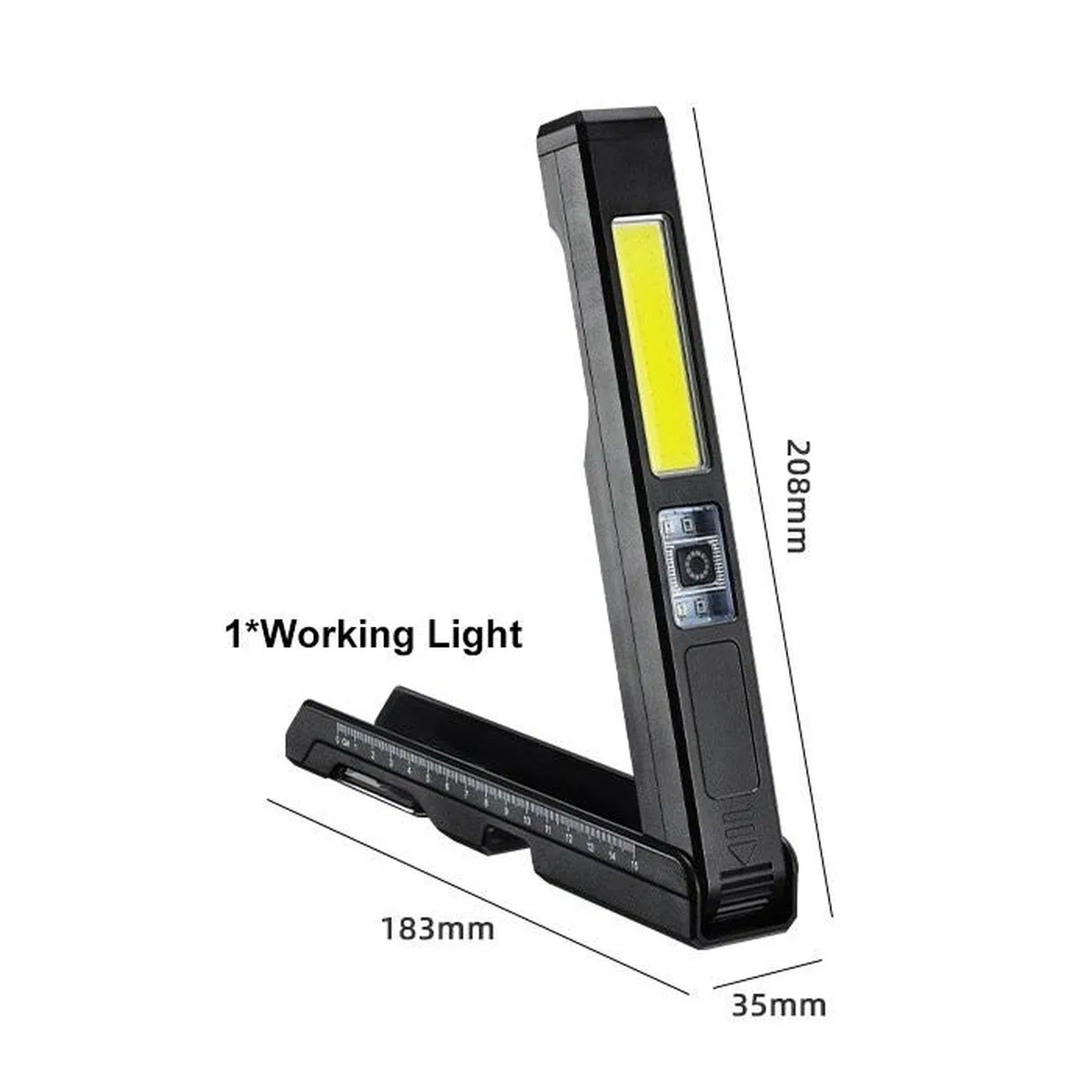 Gold Silver Gs-2070 30w Şarjlı Mıknatıslı Katlanabilir Led Çalışma Tamirci Feneri görsel 8