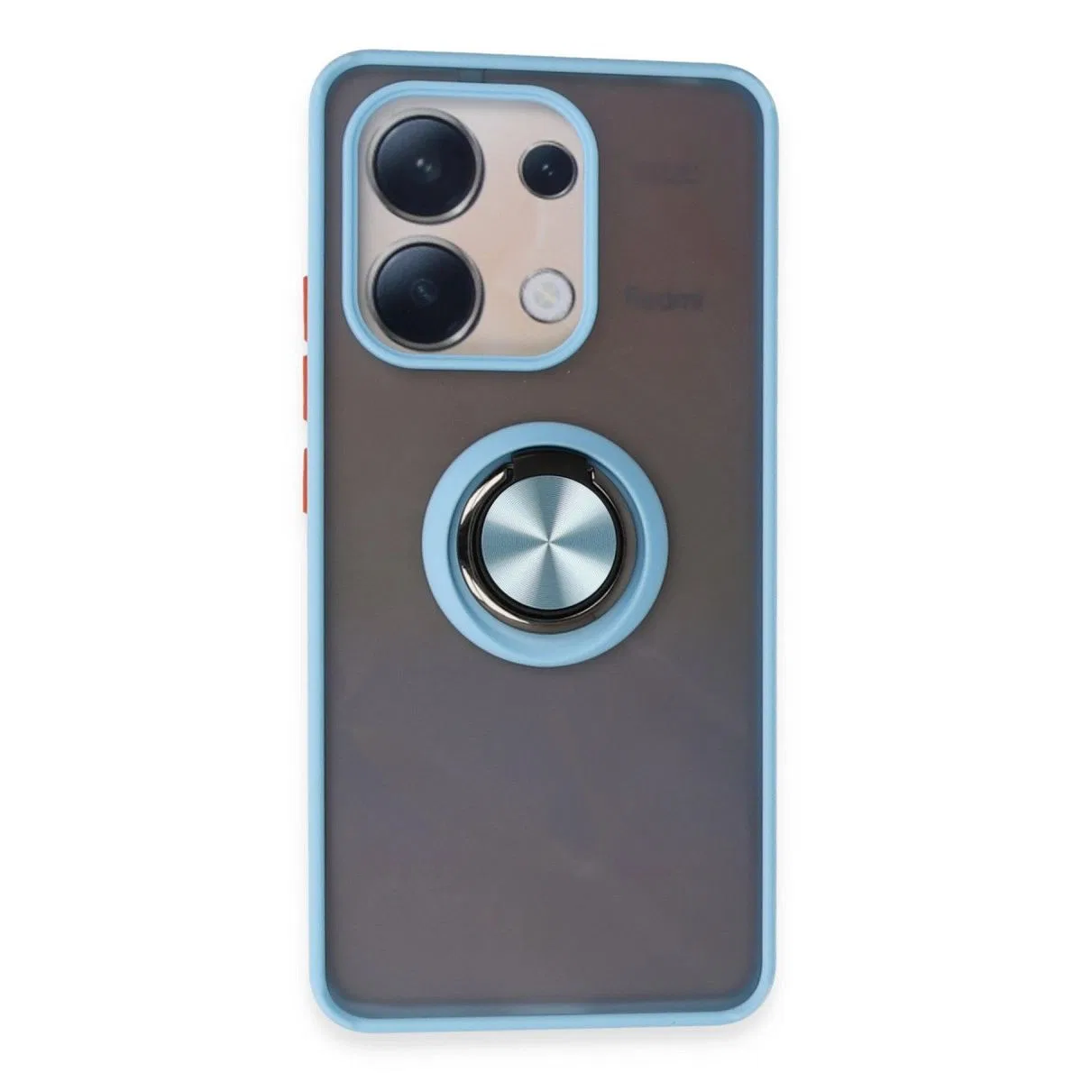 Xiaomi Redmi Note 13 4g Kılıf Montreal Yüzüklü Silikon Kapak - Buz Mavi