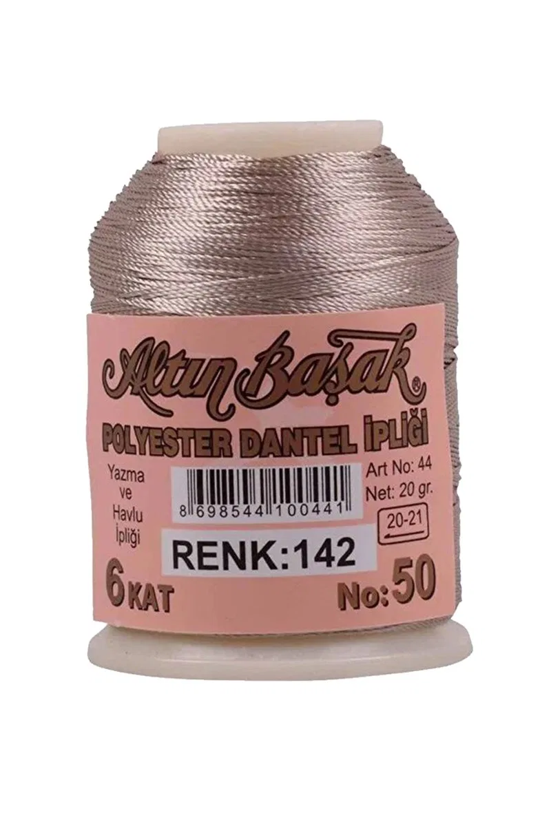 3 Adet Altınbaşak Oya ve Dantel İpi 20 gr - Royaleks - No: 142 görsel 3