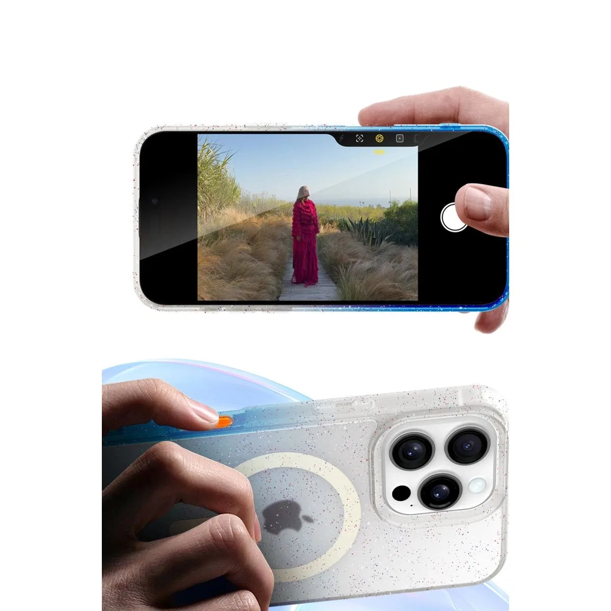 Apple İphone 14 Pro Max Pummel Shiny Magsafe Kapak - Siyah görsel 5