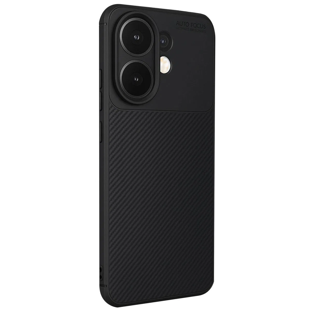 Vivo V60 5g Auto Focus Karbon Kapak - Siyah görsel 3